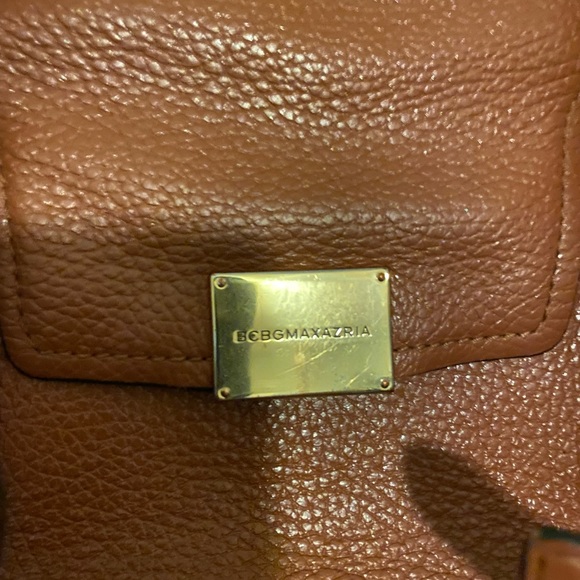 BCBG Max Azria Brown Satchel Handbag EUC - Picture 4 of 5